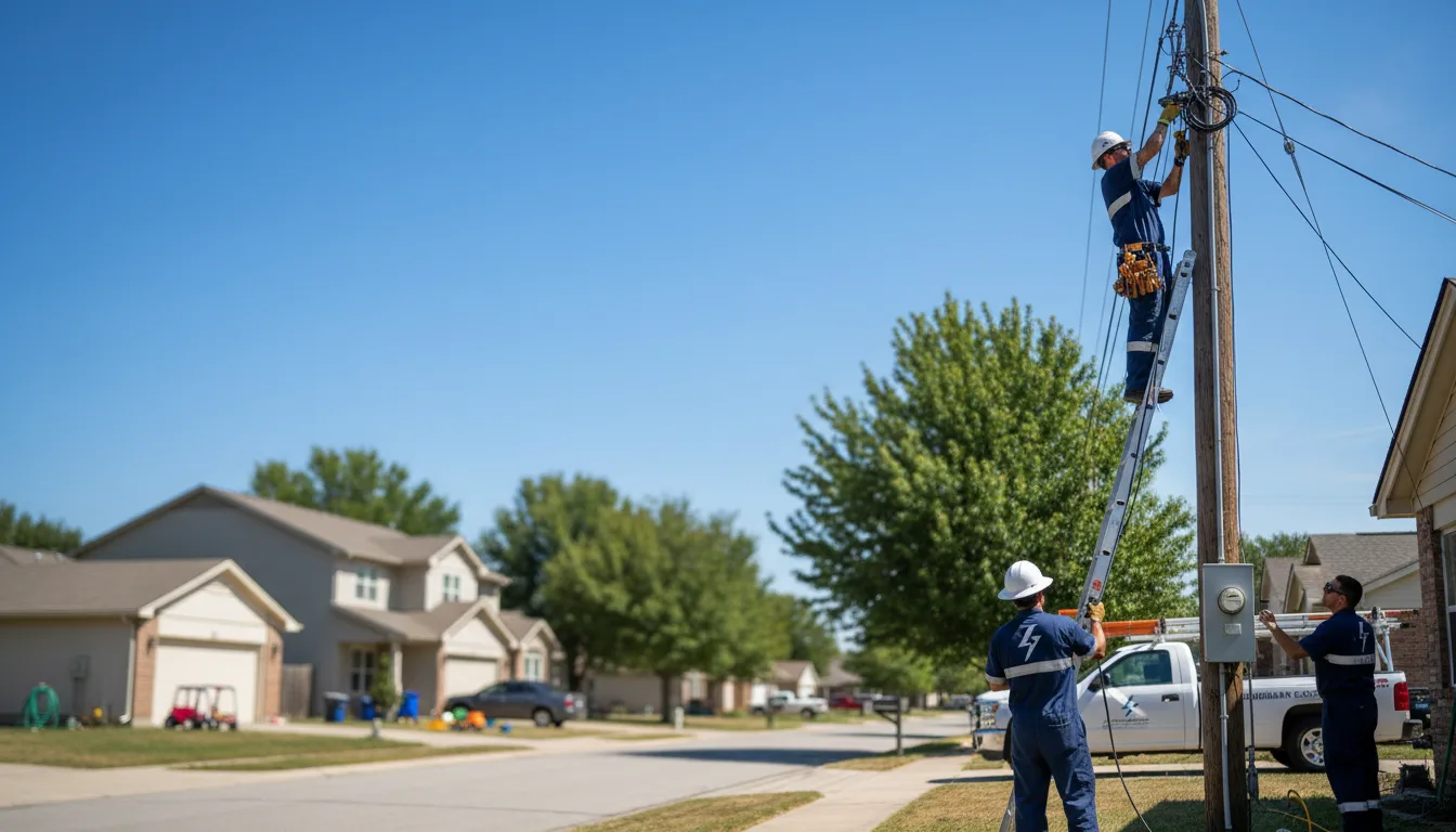 Residential electrician providing installation services in Broken Bow, NE